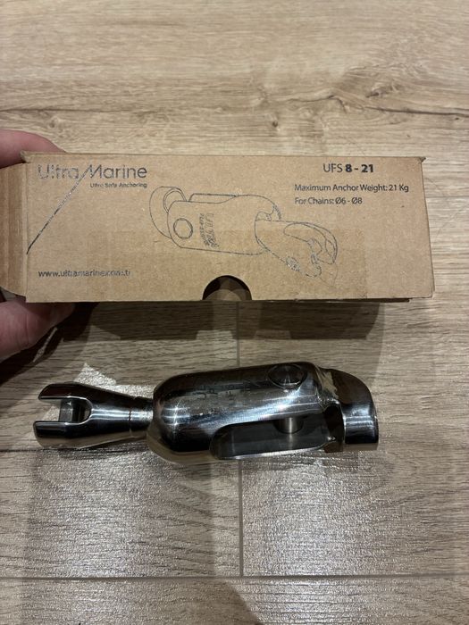 Obrotowy łącznik kotwicy do łańcucha