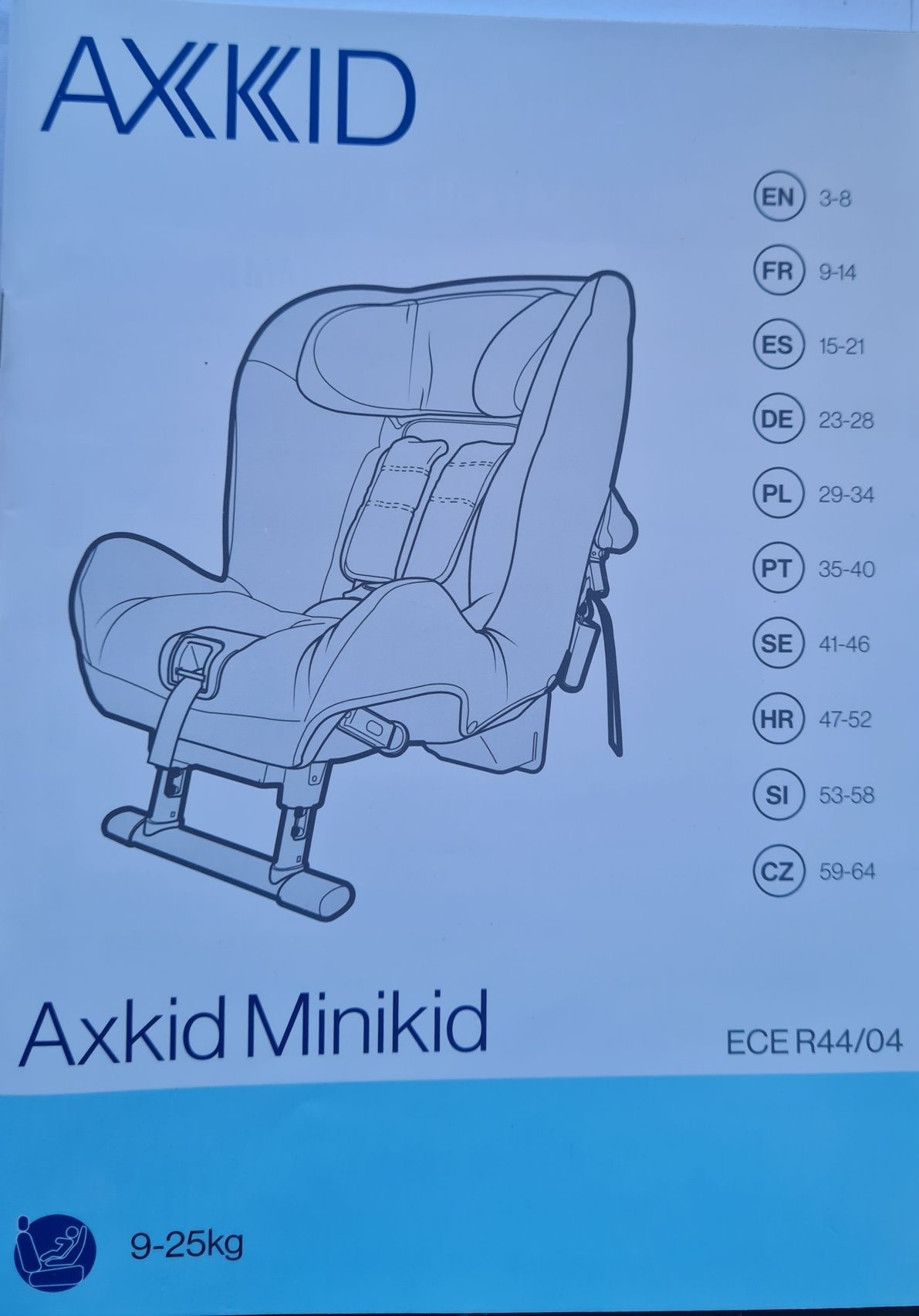 Fotelik samochodowy Axkid Minikid 9-25kg