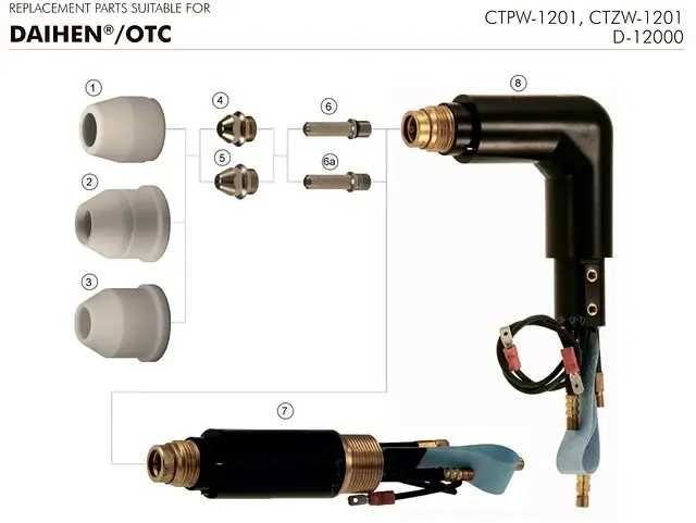 H839M00 Электрод для OTC DAIHEN D-12000