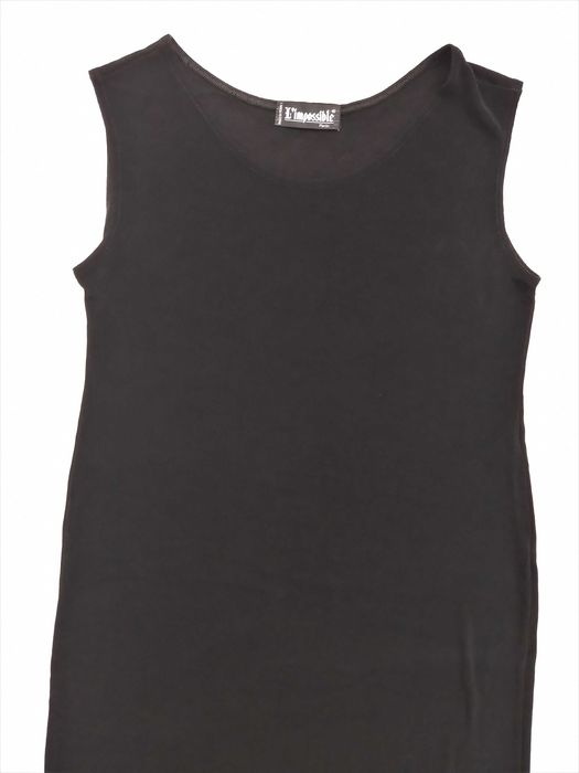 Czarna długa prosta sukienka rozciągliwa XL