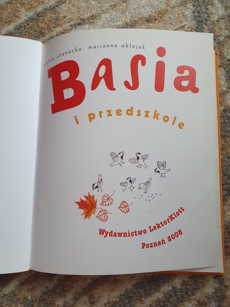 Książka "Basia i przedszkole" Zofia Stanecka, Marianna Oklejak