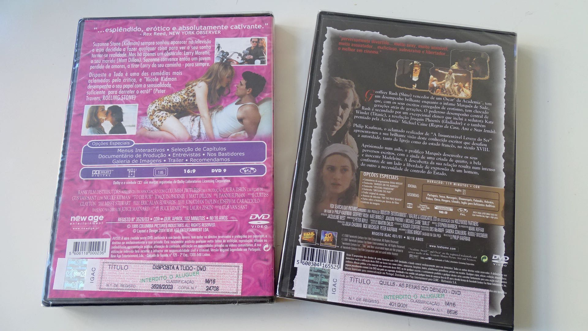 DVD Selados sobre Drama/Paixão