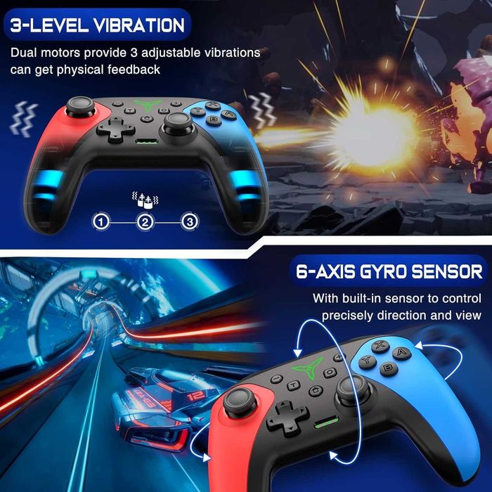 Bezprzewodowy kontroler do Nintendo Switch/Switch 2/Lite/OLED