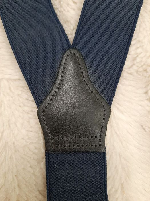 Підтяжки V-подібні темно-сині 3см