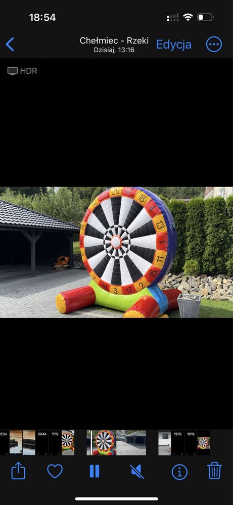 Dmuchana Zjeżdżalnia Dmuchaniec  Dart board Wynajem
