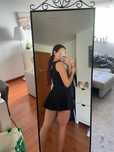 Vestido preto rodado