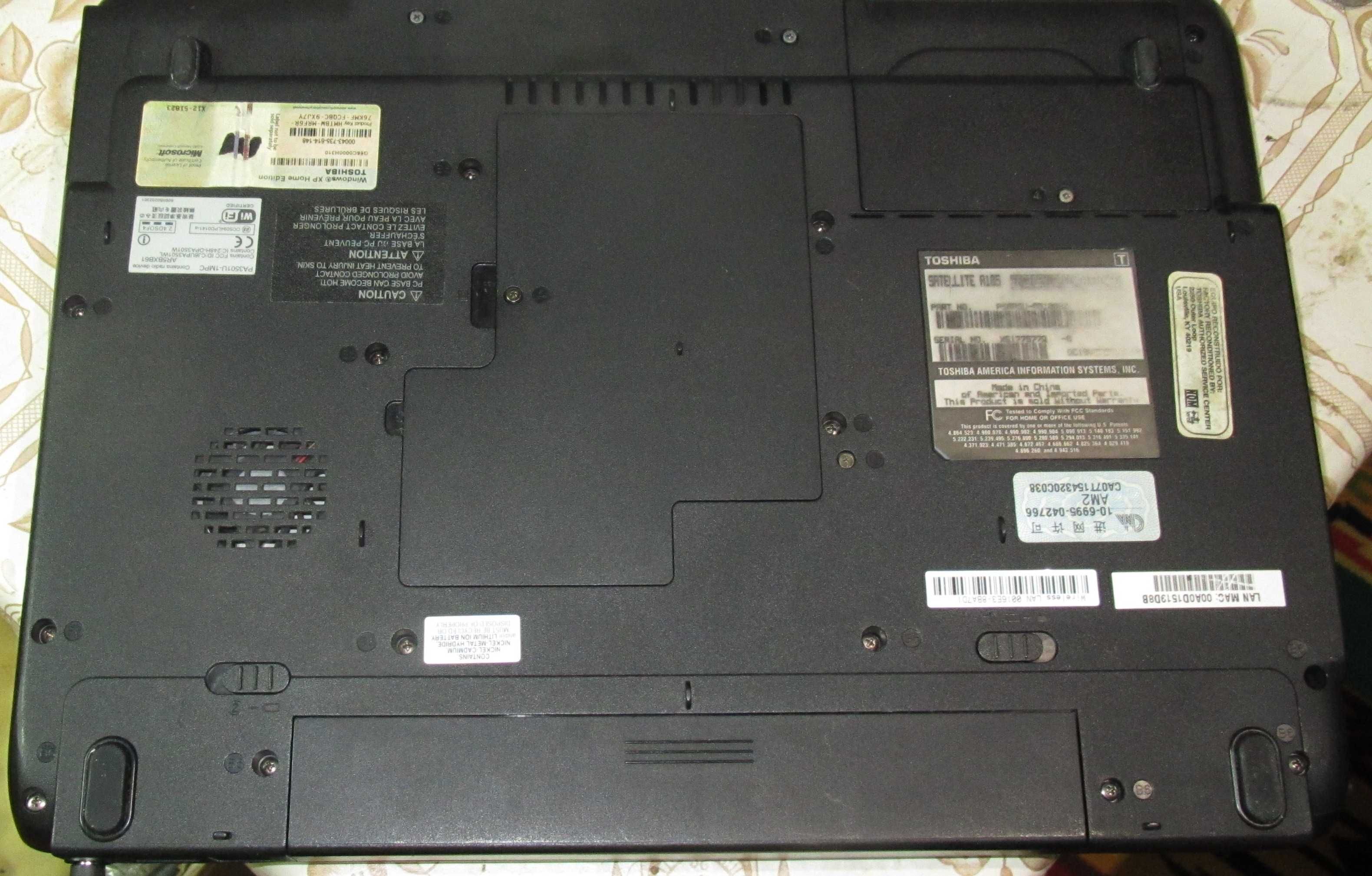 Toshiba Satellite A105