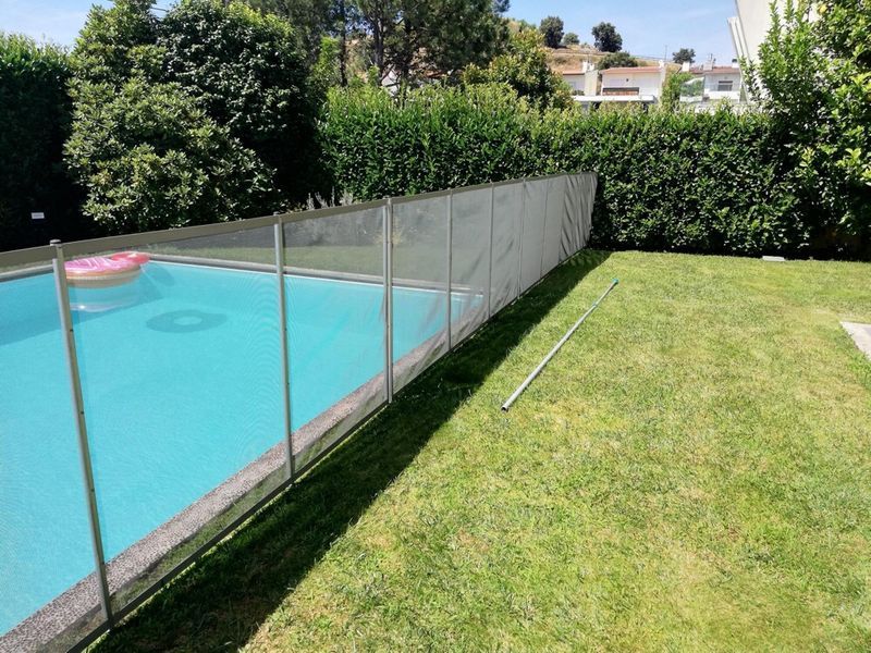 Vedação transparente em pvc mergulho salgado piscinas