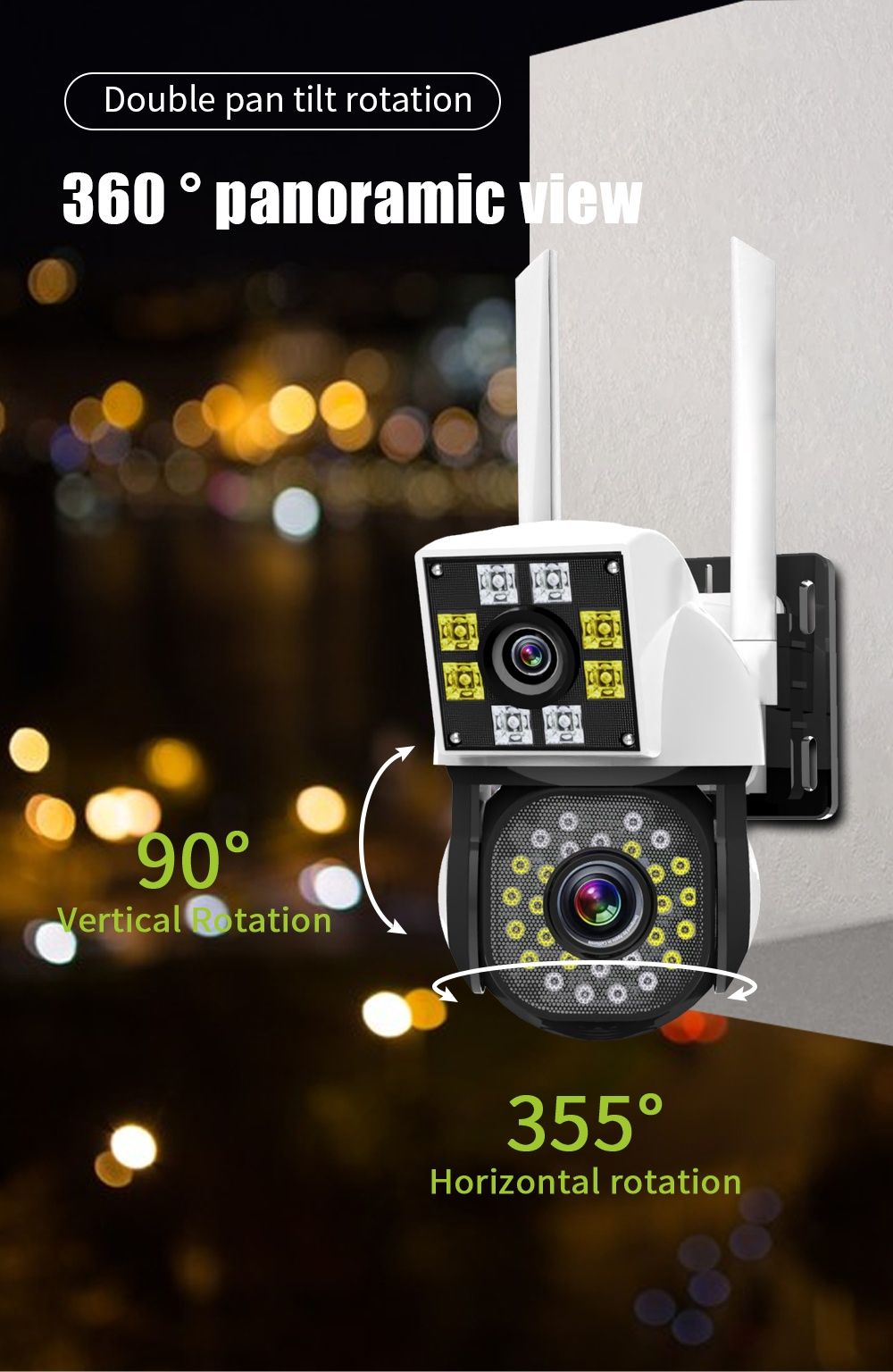 Kamera obrotowa WiFi 4k