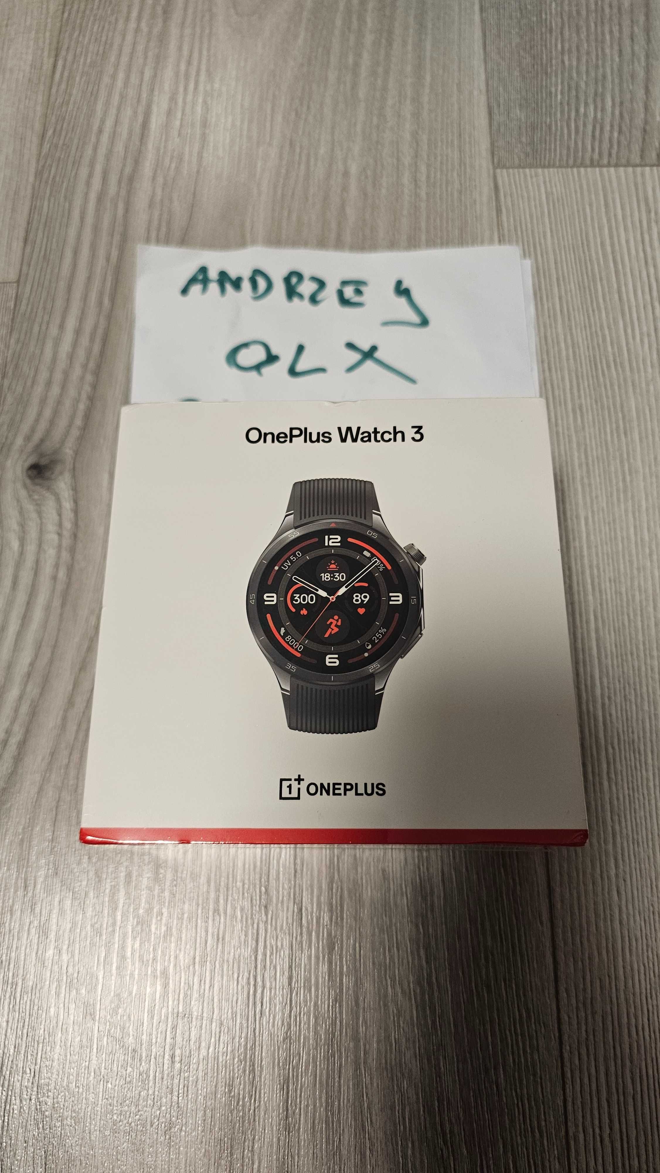 Smartwatch OnePlus Watch 3 Fabrycznie nowy zafoliowany kolor czarny PL