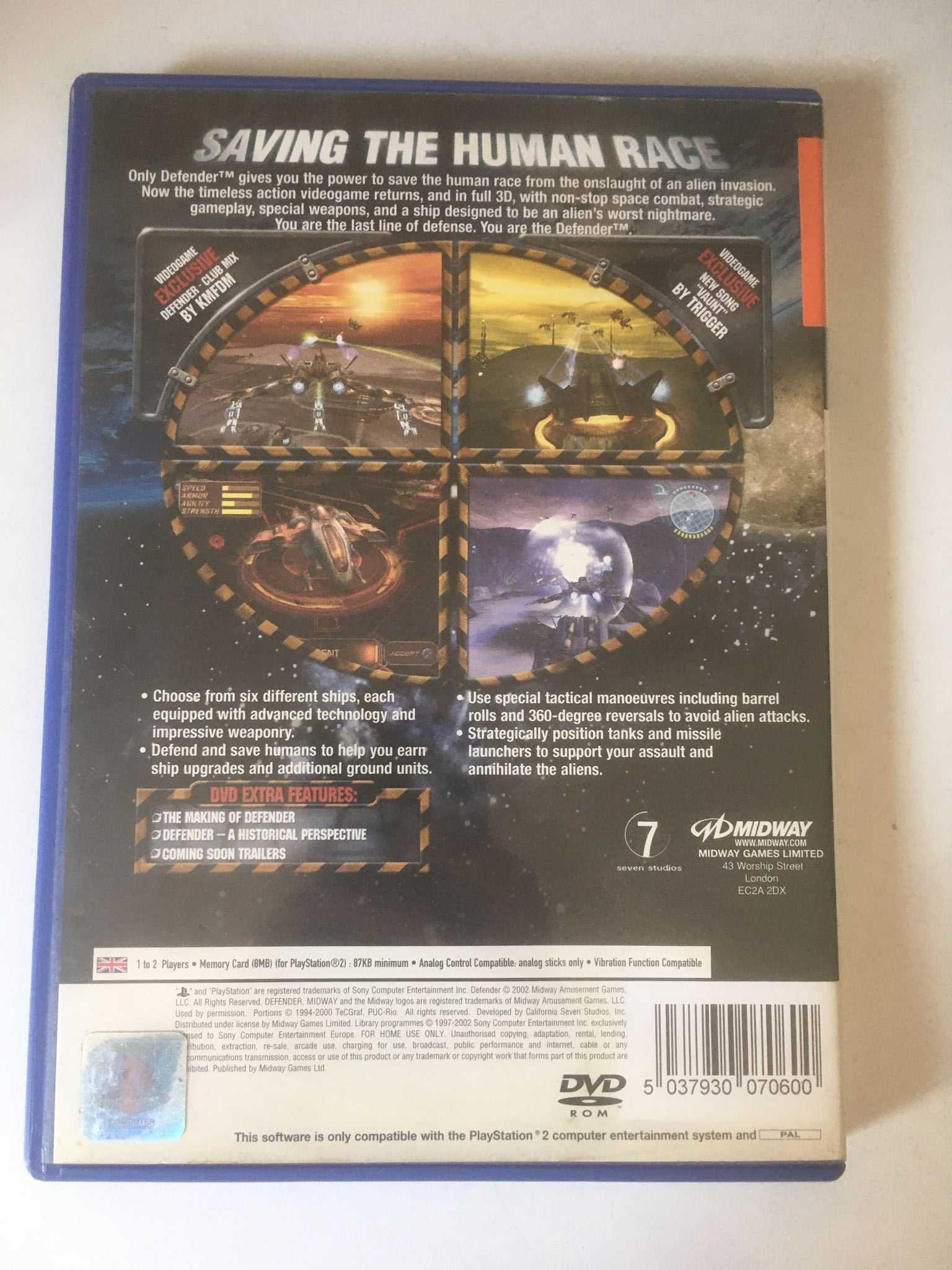 PS2 - Defender (para playstation 2)