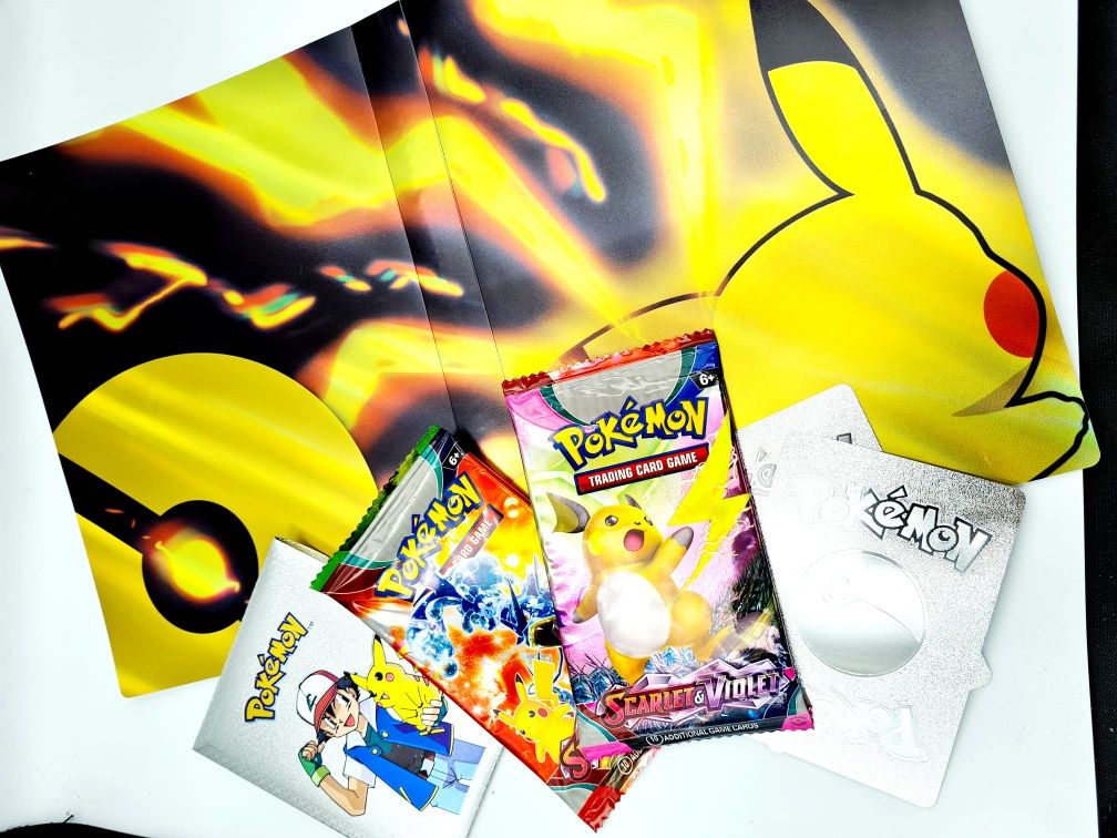 Nowy duży zestaw Pokemon album A5 + karty - zabawki