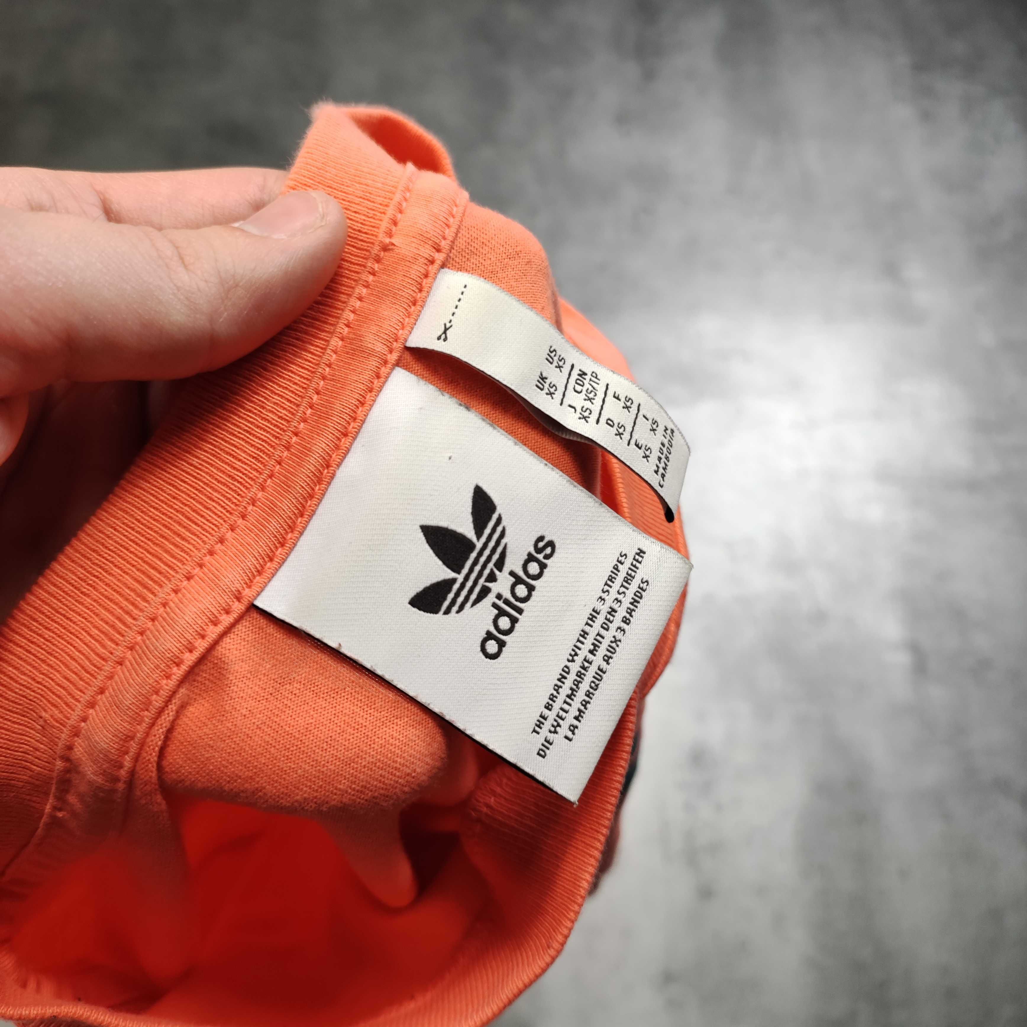 MĘSKA Koszulka PREMIUM Bawełna Adidas Originals Duże Logo Casual