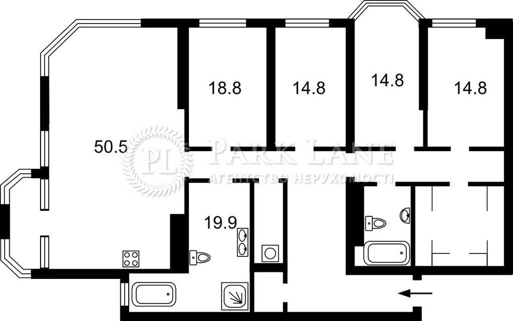 ТОП! Видовая 5-комн. 185 м2 ЖК Sherwood/ Шервуд, Антонова 2Б