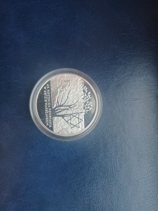 Moneta srebrna 20 zł 65 rocznica Powstania w Getcie Warszawskim 2008