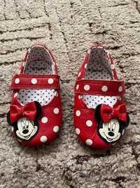 Buciki dla dziewczynki Myszka Miki Minnie Disney 16 czerwone niechodki