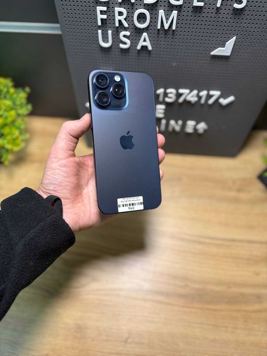 Apple Iphone 15 Pro Max 256 GB Blue Titanium Neverlock