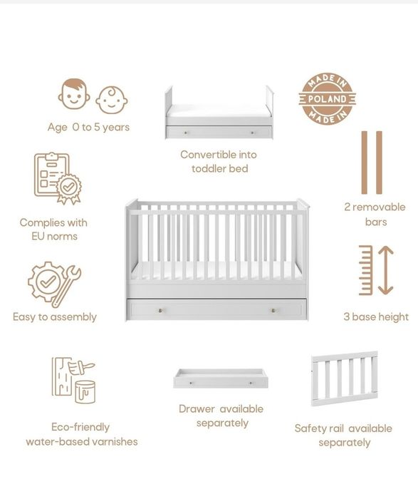 Zestaw łużeczko + komoda BellAmy Merylou