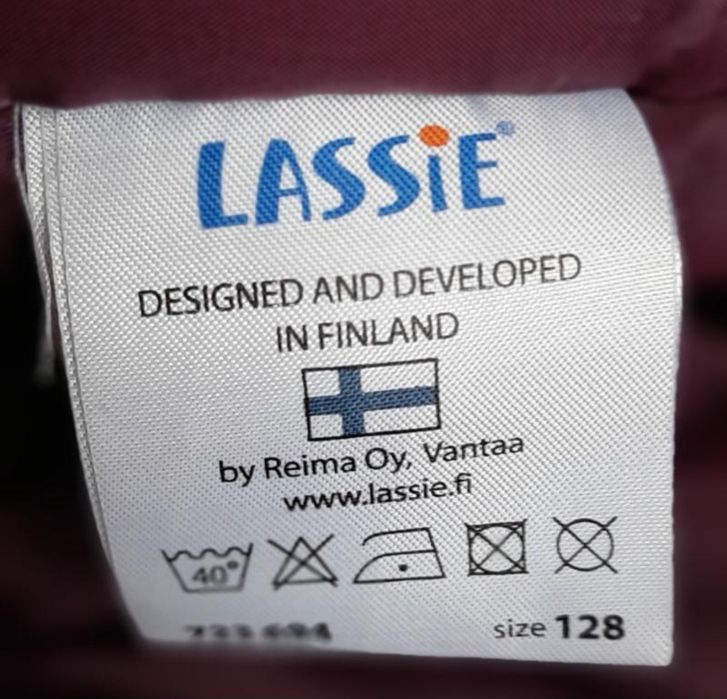 Куртка + комбінезон зимовий для дівчинки lassie 128р