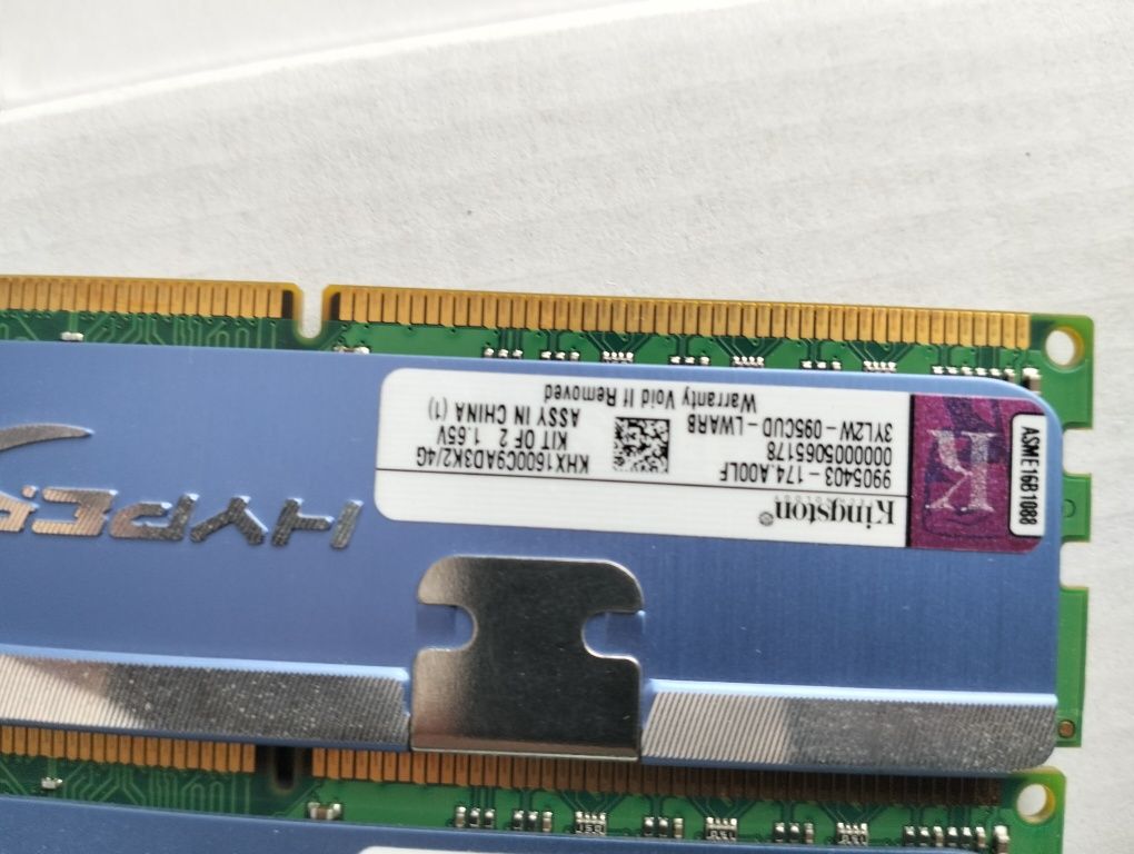 Pamięć Kingston DDR3, 4 GB, 1600MHz, CL9 (KHX1600C9AD3K2/4G)