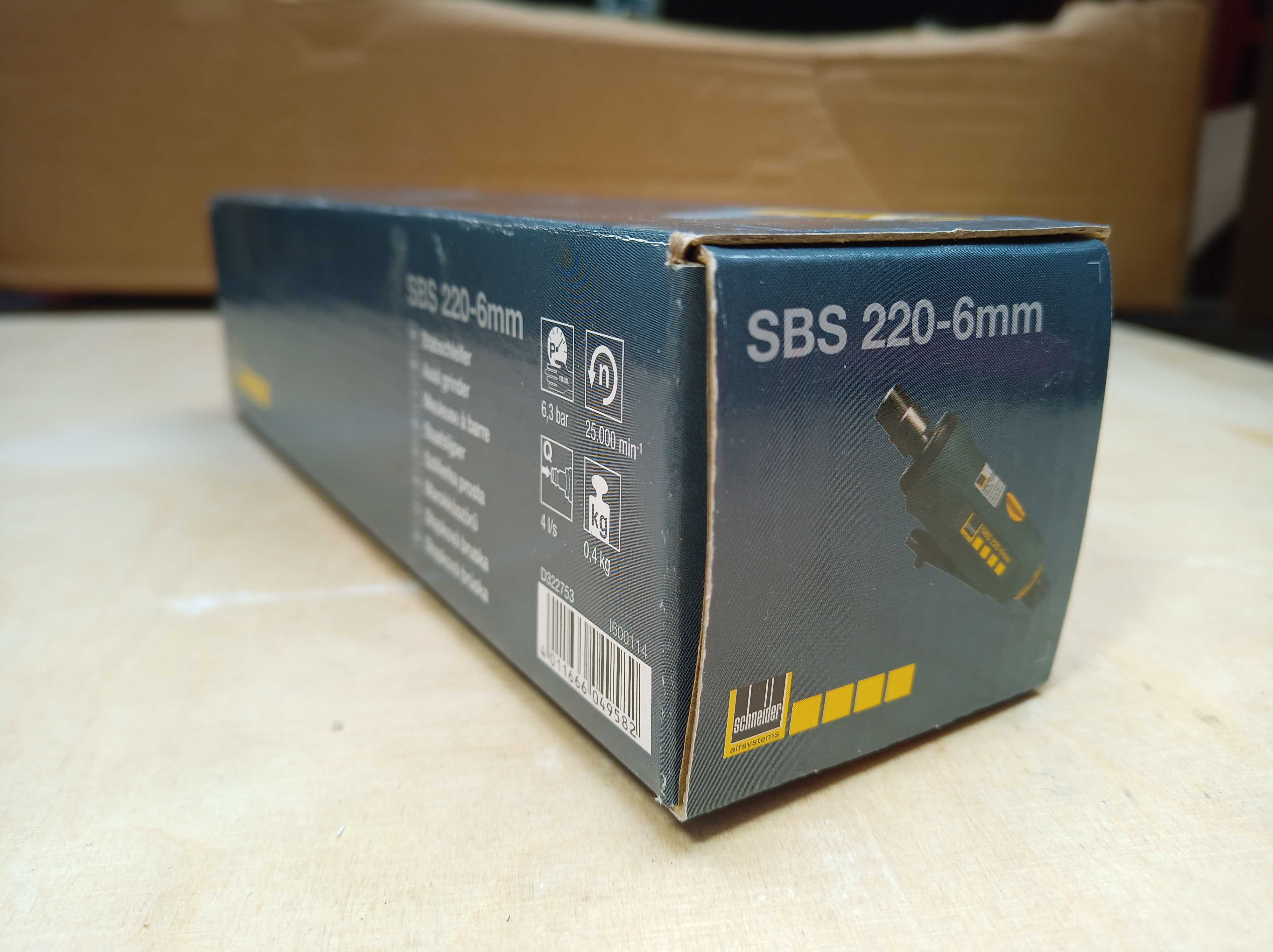 Szlifierka pneumatyczna prosta SBS 220 - 6mm Schneider Airsystems