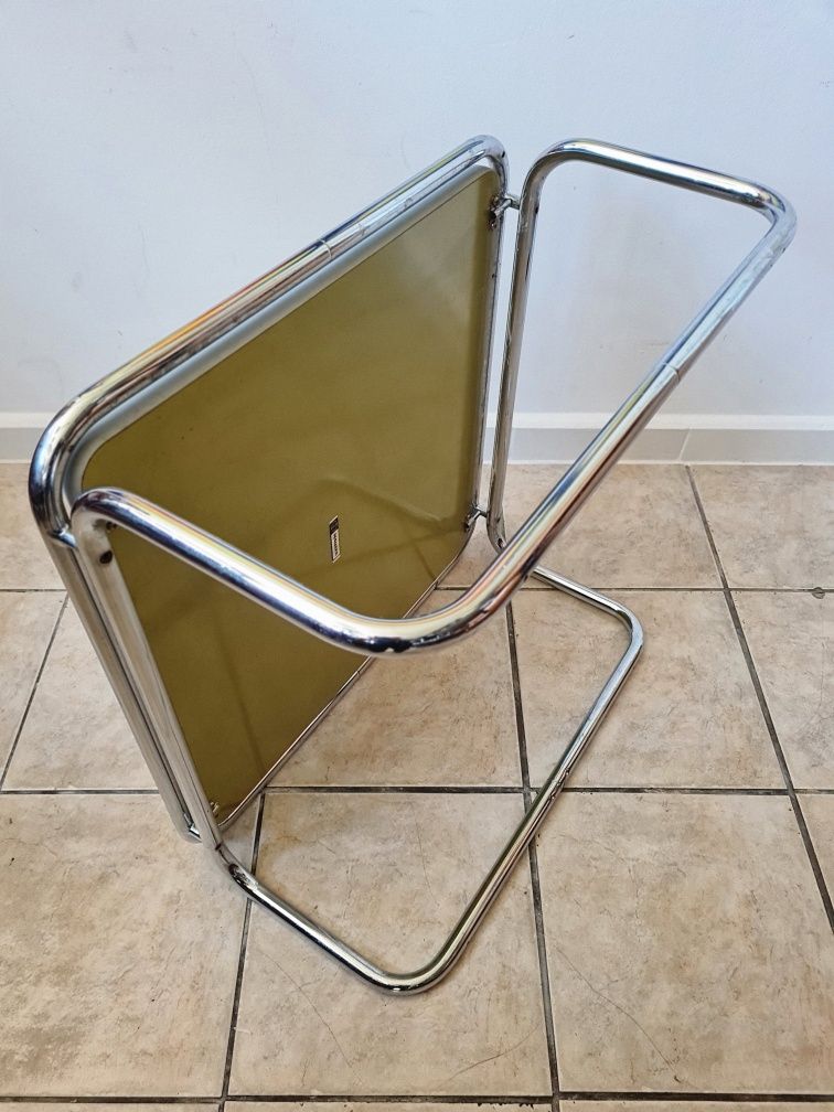 Stolik kawowy MAUSER,Bauhaus,chrom,Niemcy lata 50,mid-century,vintage