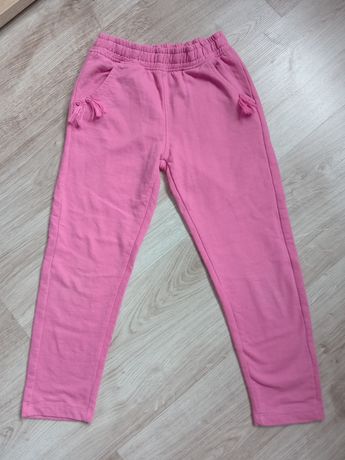 Spodnie dresowe 116 cienkie różowe 5.10.15
