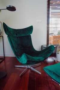 Designerski obrotowy fotel w stylu industrialnym