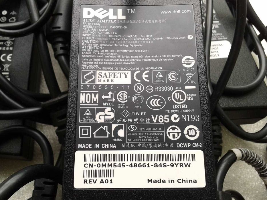 Зарядка, блок питания для ноутбука DELL. Зарядки ноутбука Делл.