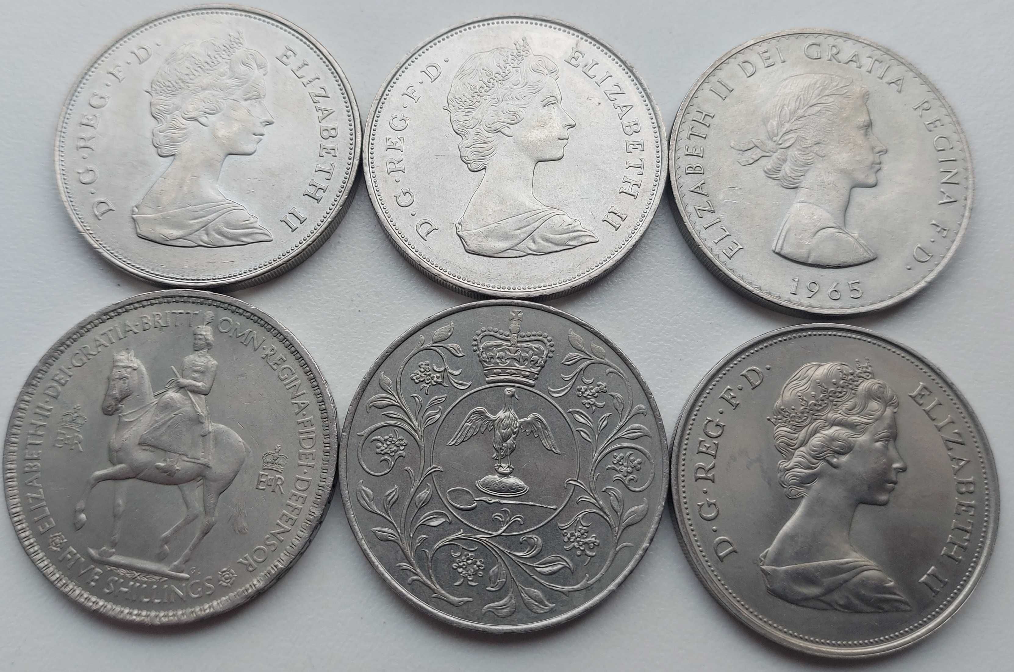 Колекція ювілейних монет Великобританії 1953 - 1981 років 6 монет
