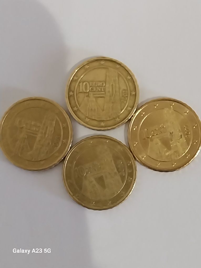 Moedas 10 cêntimos Áustria (diversas)