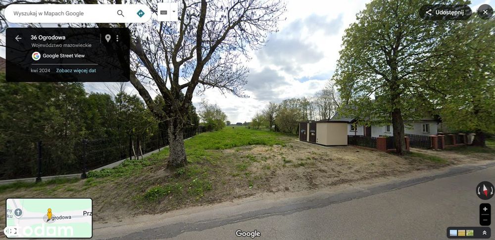 Działka budowlana 2483 m² z mediami – Przygody k. Siedlec