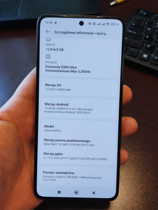 Xiaomi 14T / 12GB RAM / 512GB czarny - ponad rok gwarancji