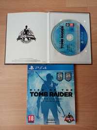 Gra PlayStation Ps 4 Ps 5 Rise of Tomb Raider  Pudełko i książka