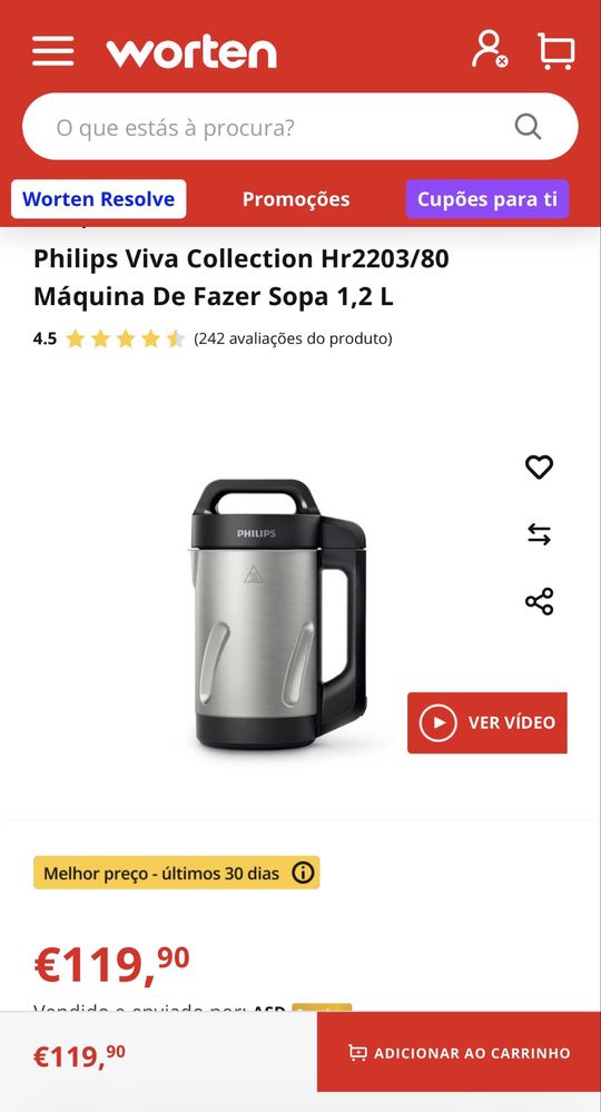 Máquina de fazer Sopa Philips