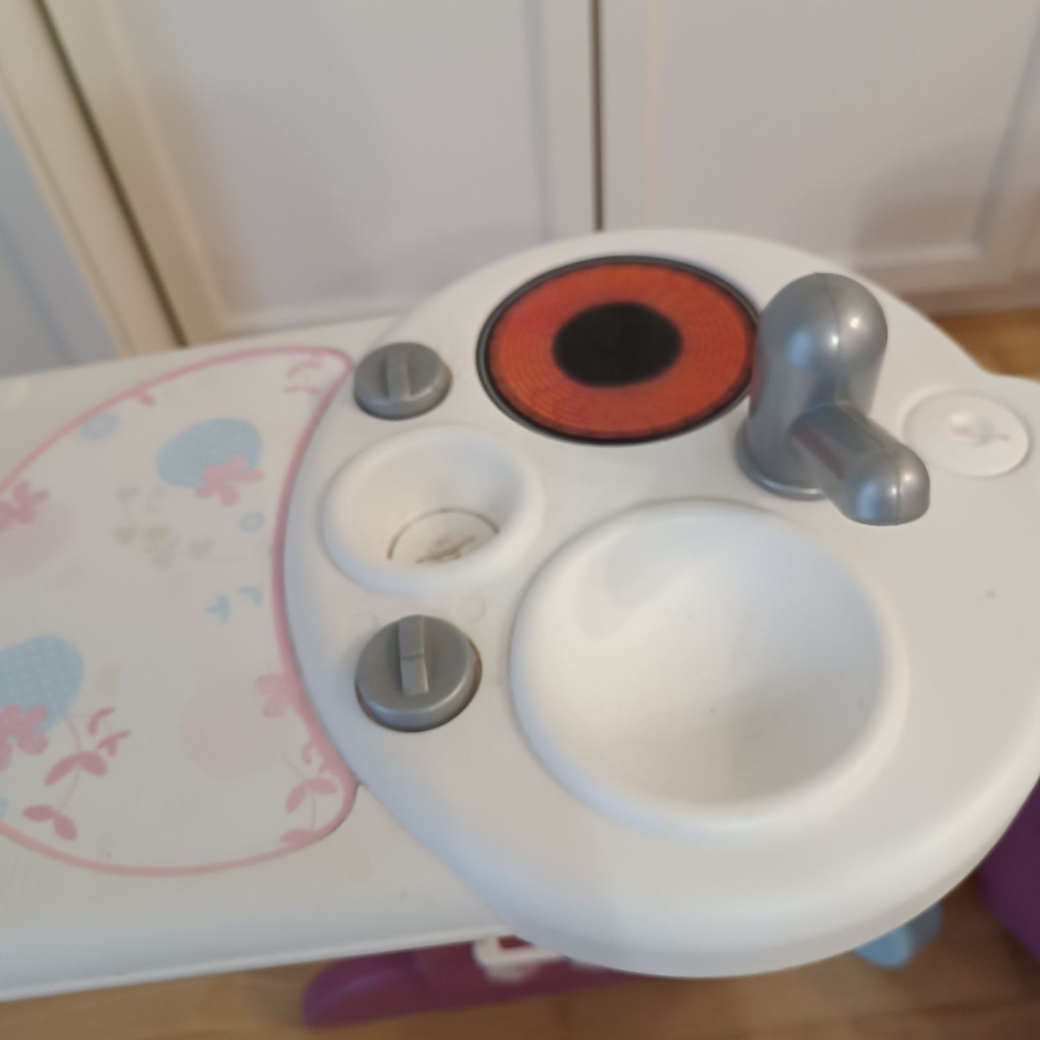 Baby nurse Smoby kącik opiekunki wanienka krzesełko do karmienia lalek