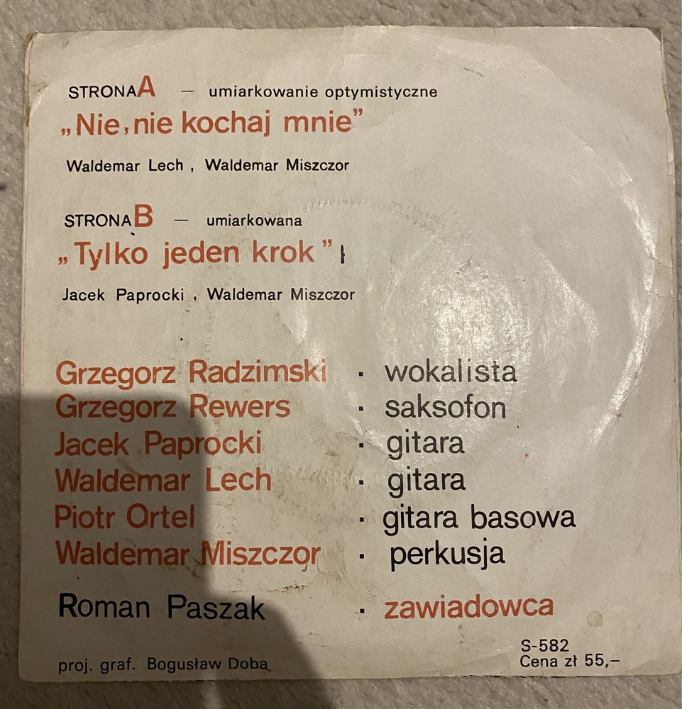 Plyta winylowa mr zoob tonpress nie kochaj mnie tylko jeden krok