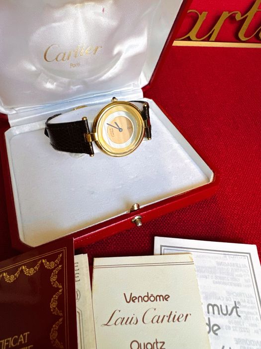 Cartier Vendome Trinity 30mm zegarek kolekcjonerski