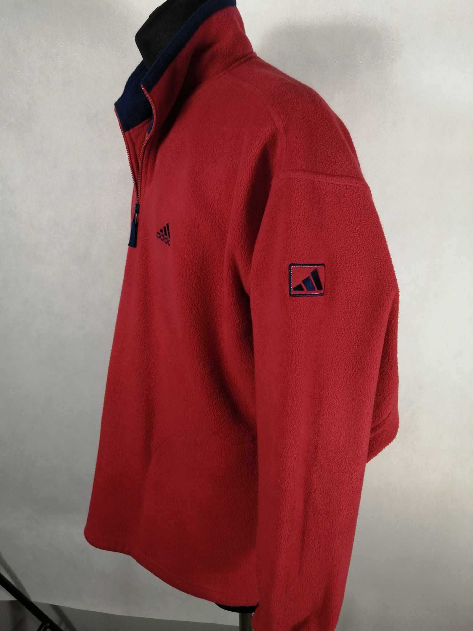 ADIDAS 90s Vintage Bluza Męska Polar M Oversize Oryginalna Super Stan