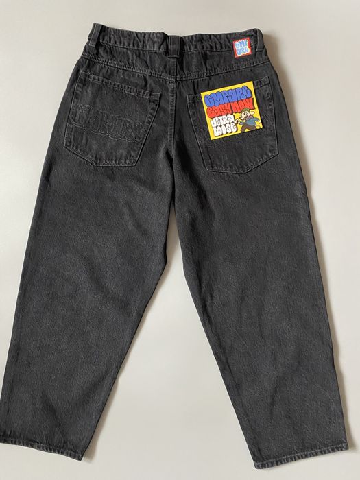 Empyre Ultra Loose Fit Shmutz Black Wash Skate Jeans