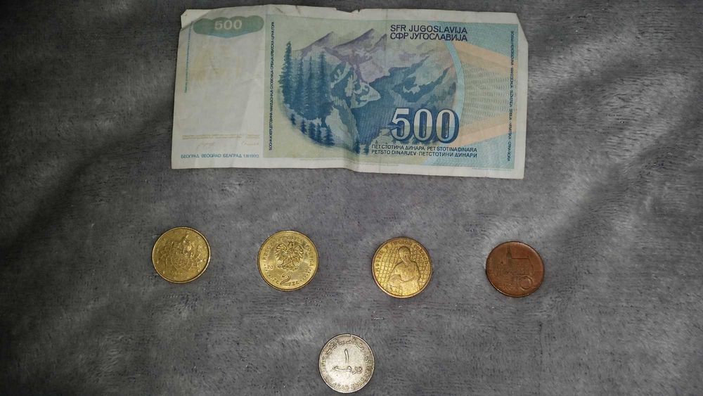 banknot  monety stare