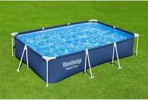 BESTWAY 56403 BASEN OGRODOWY STELAŻOWY Rodzinny 259 x 170 x 61cm 2300L