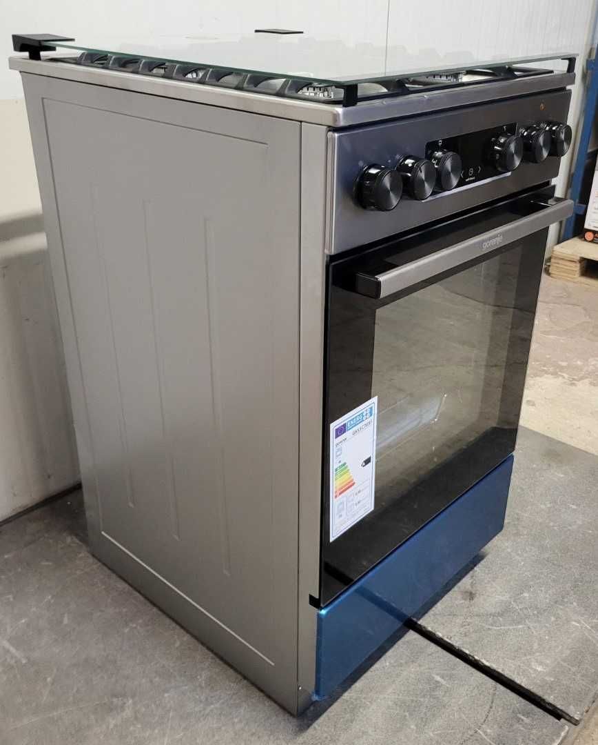 Kuchnia gazowo elektryczna 50 cm GORENJE GKS5C70XF Pizza OUTLET 27HF75