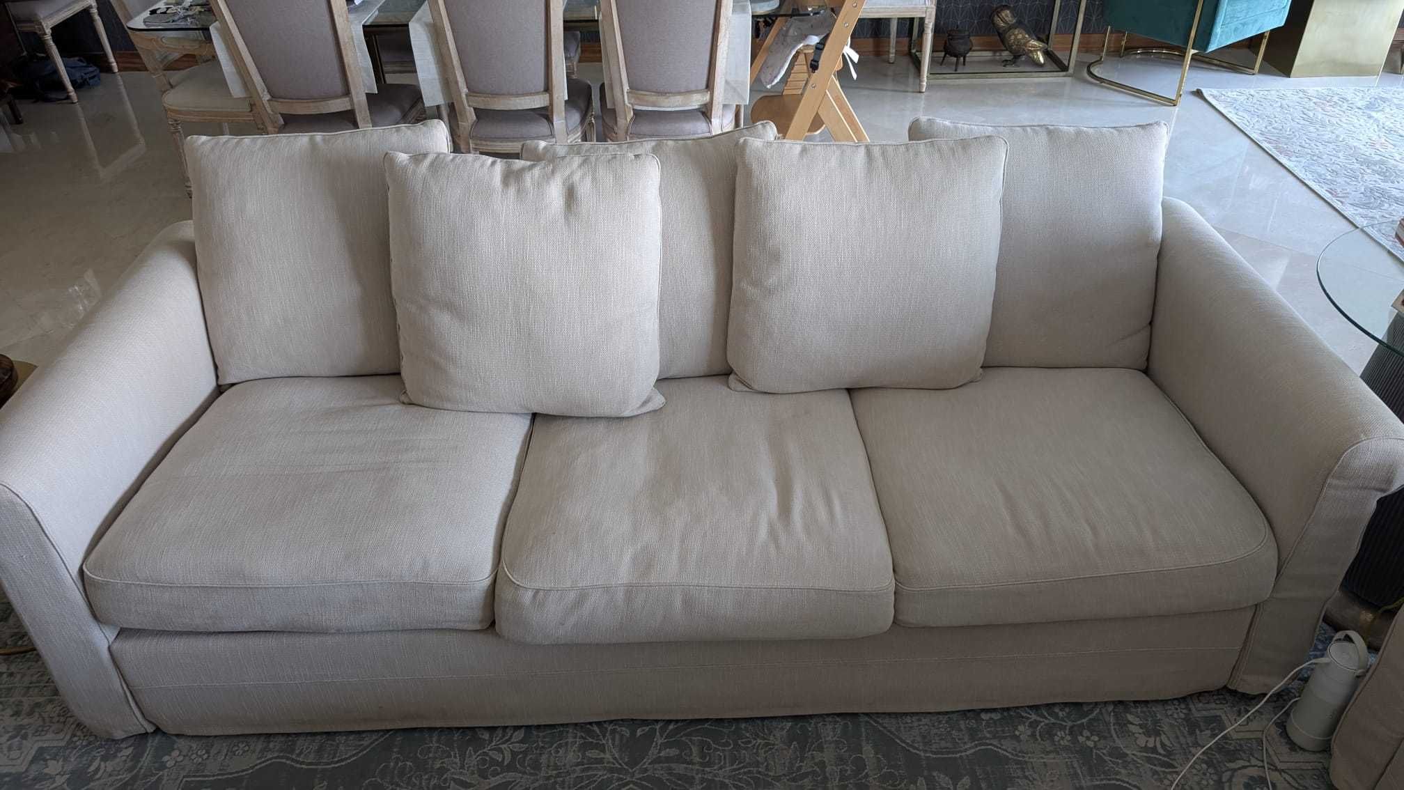 GRÖNLID 3-lugares IKEA Sofa — Capas bege | Excelente estado | Oeiras