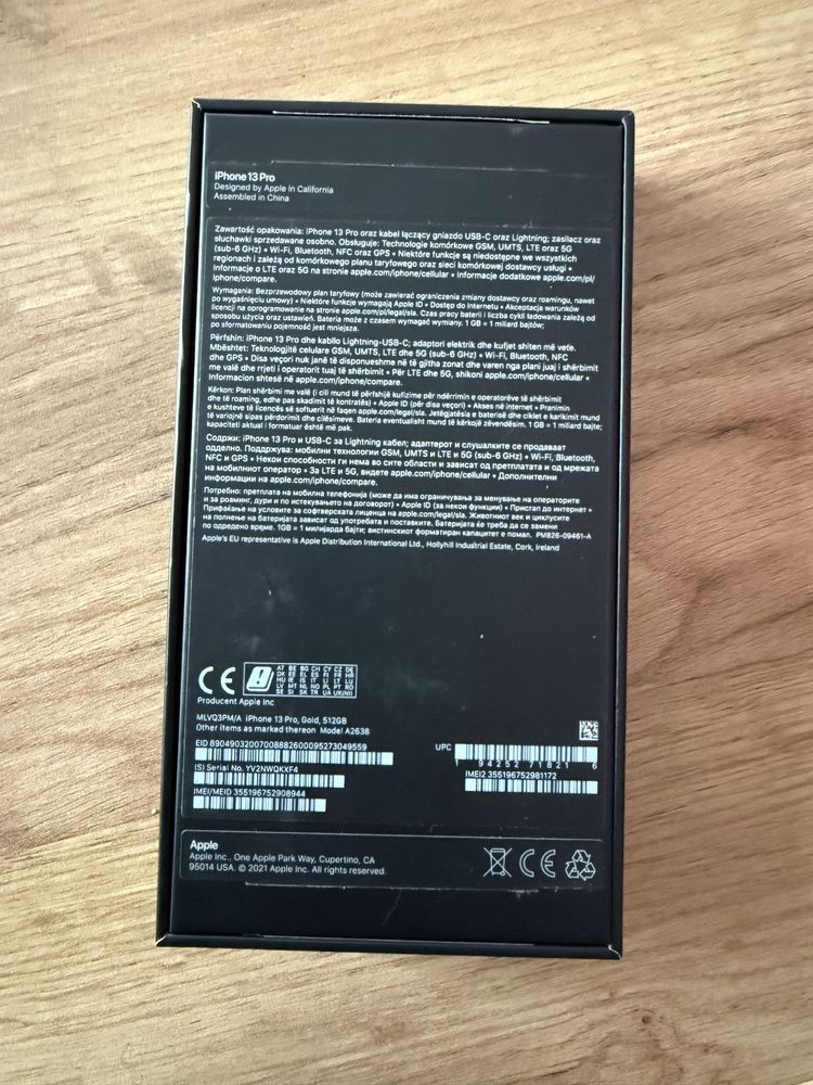 iPhone 13 pro złoty