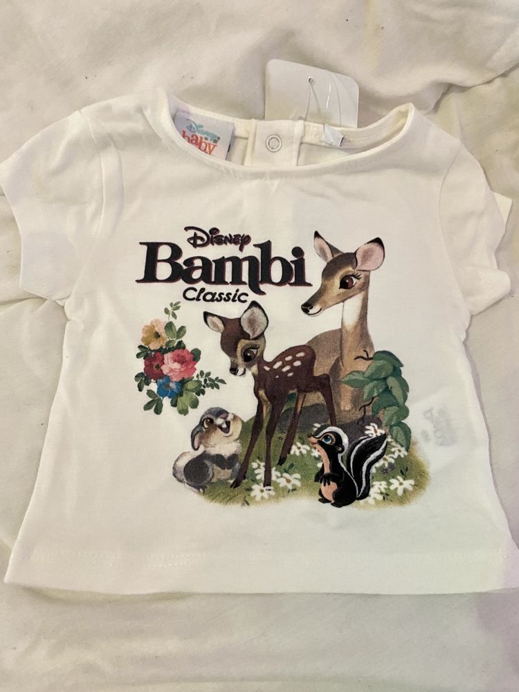 T-shirt Bambi menina (1 mes)