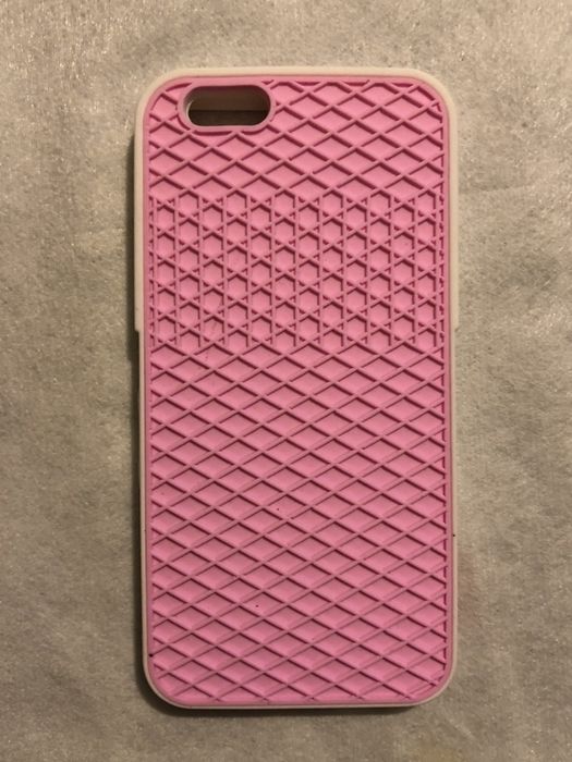 Capa Silicone Vans Branco/Rosa iPhone 6 / 6s (nova)