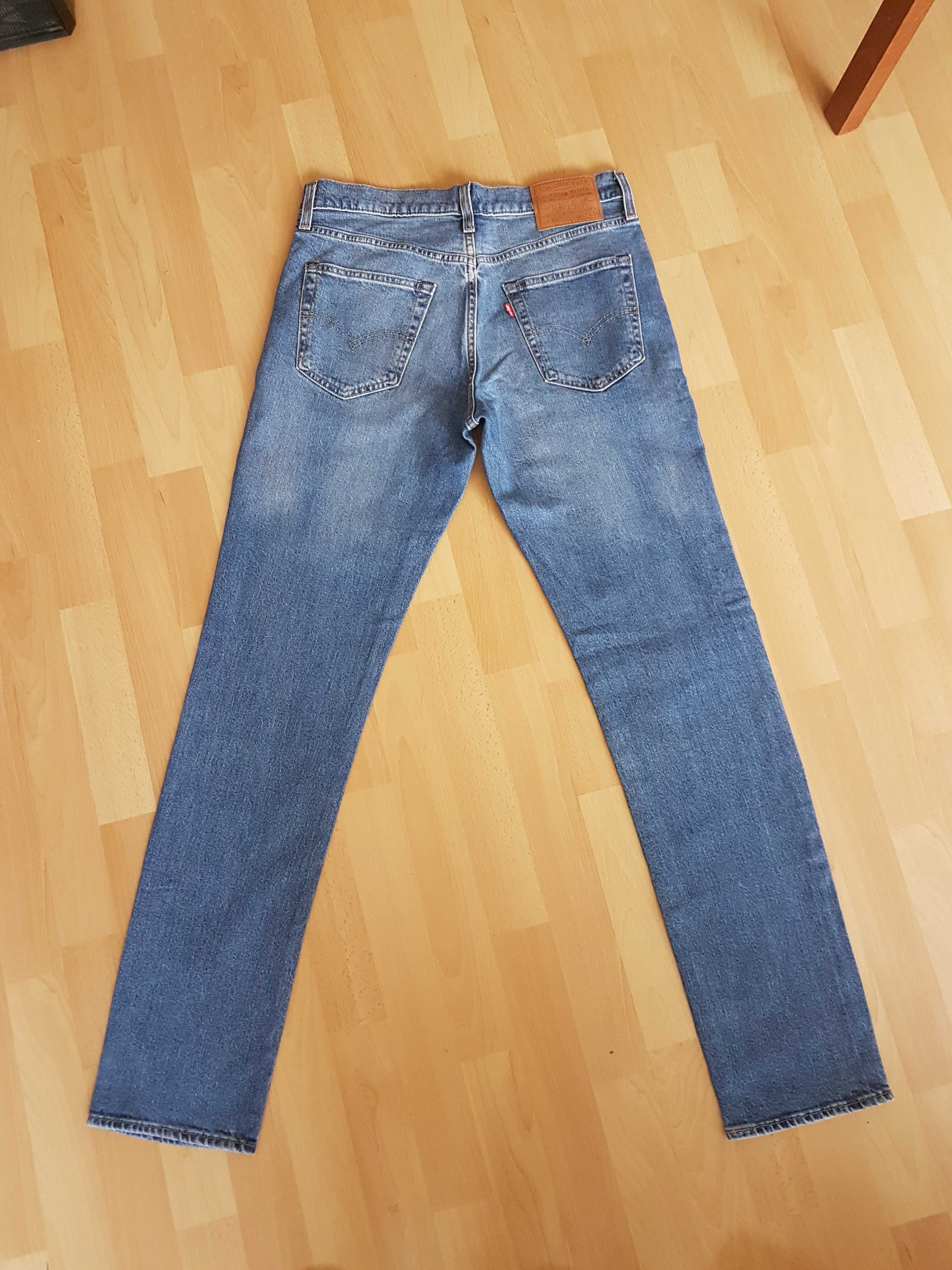 Levis 511 Premium W32 L34 spodnie dżinsy jeansy Straight Slim 32/34