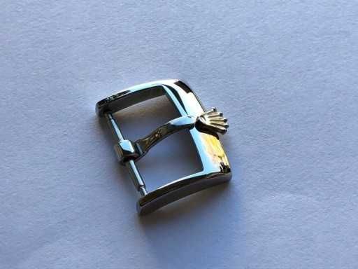 Klamra do zegarka Rolex 16mm sprzączka zapięcie klamerka srebrna złota