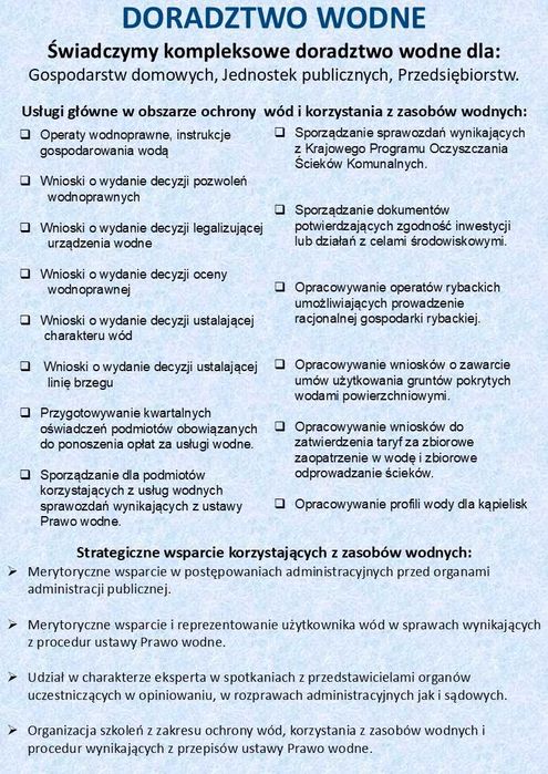 Doradztwo wodnoprawne